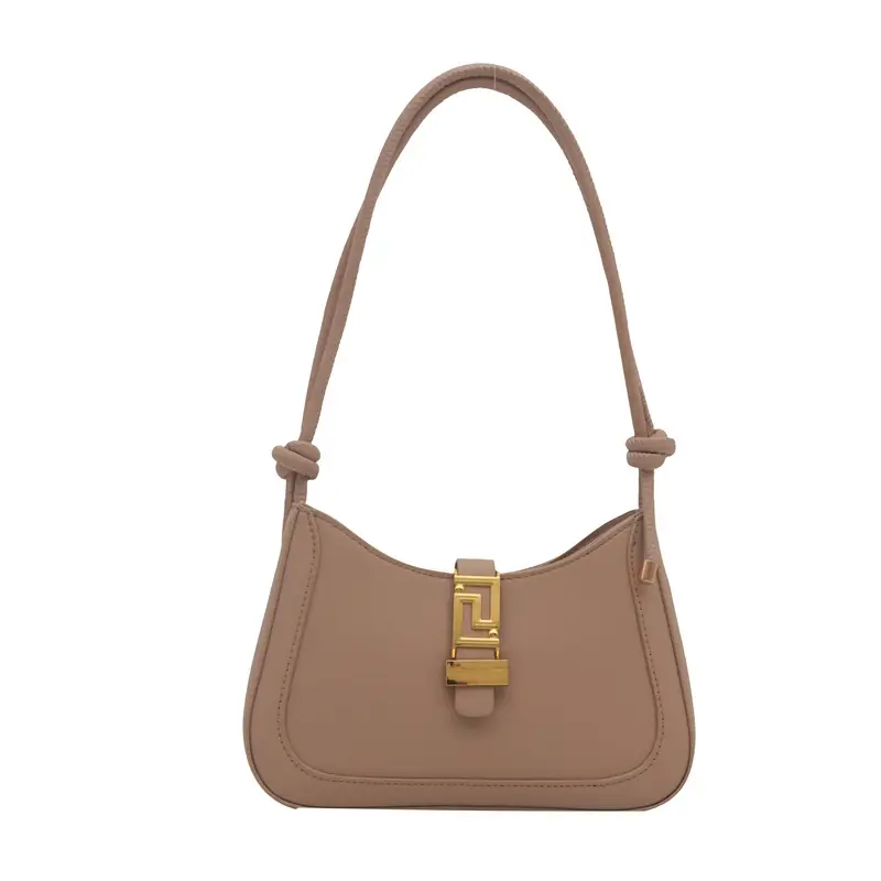 Brown Vintage Textile Shoulder Bag for Women - Image 10