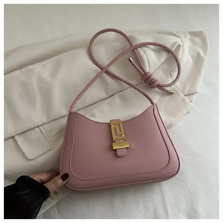 Brown Vintage Textile Shoulder Bag for Women — feature 11