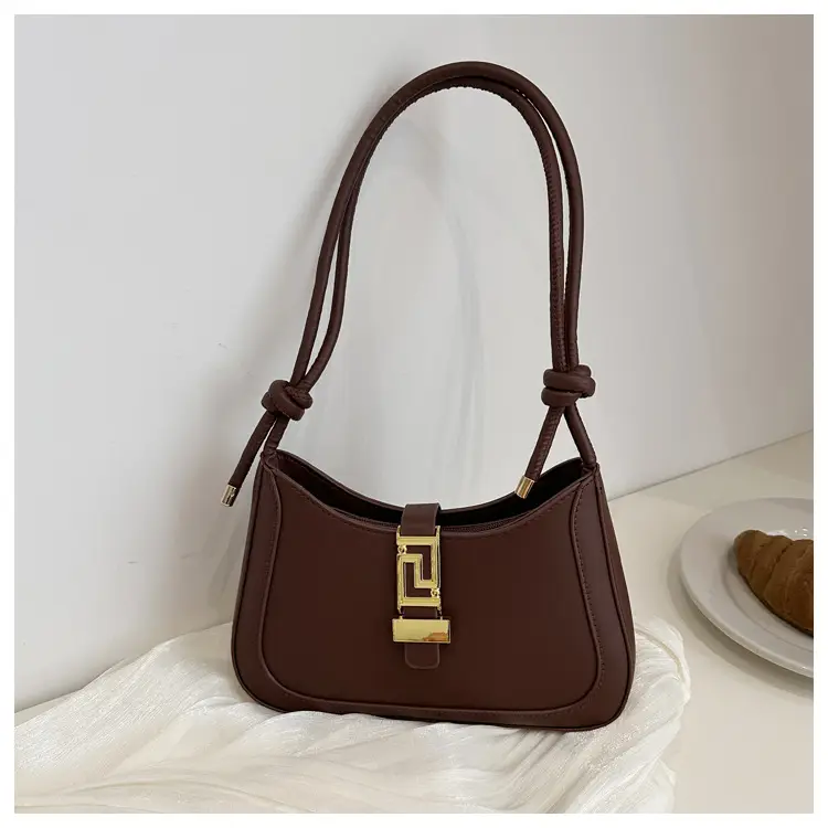 Brown Vintage Textile Shoulder Bag for Women — feature 20