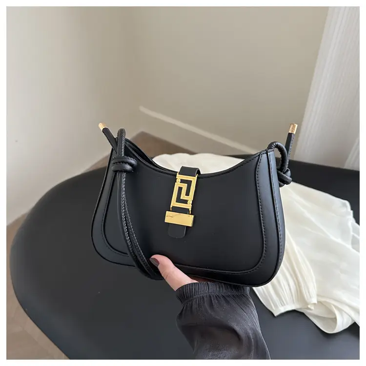 Brown Vintage Textile Shoulder Bag for Women — feature 25
