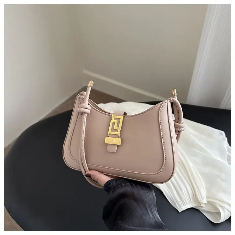 Brown Vintage Textile Shoulder Bag for Women — feature 26