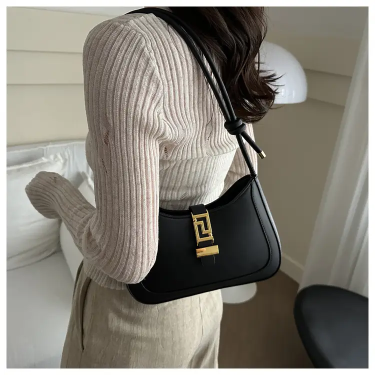 Brown Vintage Textile Shoulder Bag for Women — feature 33