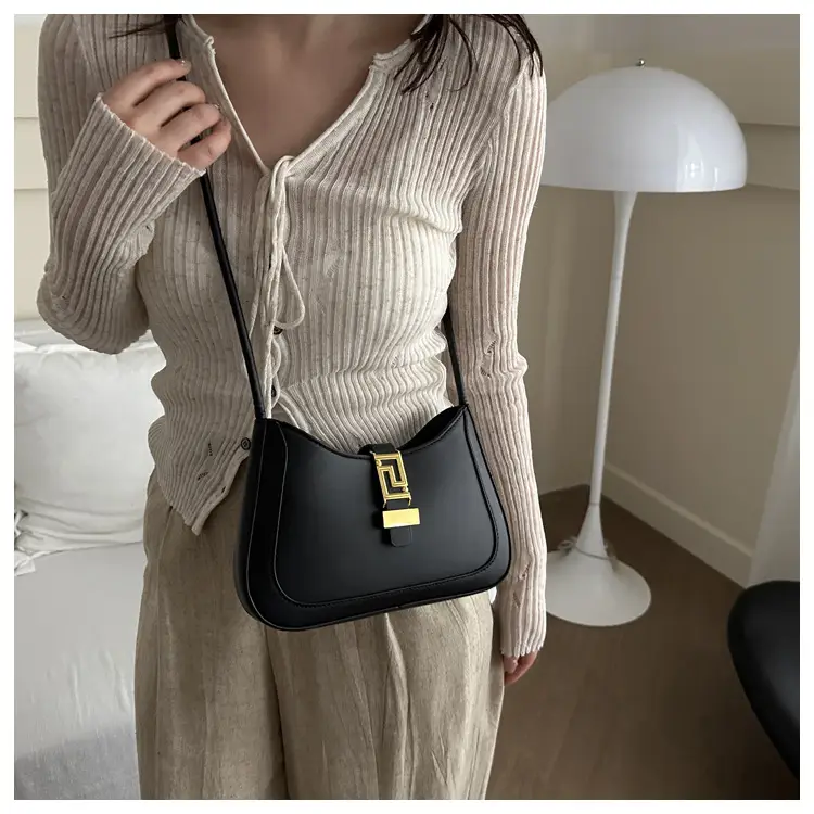 Brown Vintage Textile Shoulder Bag for Women — feature 35