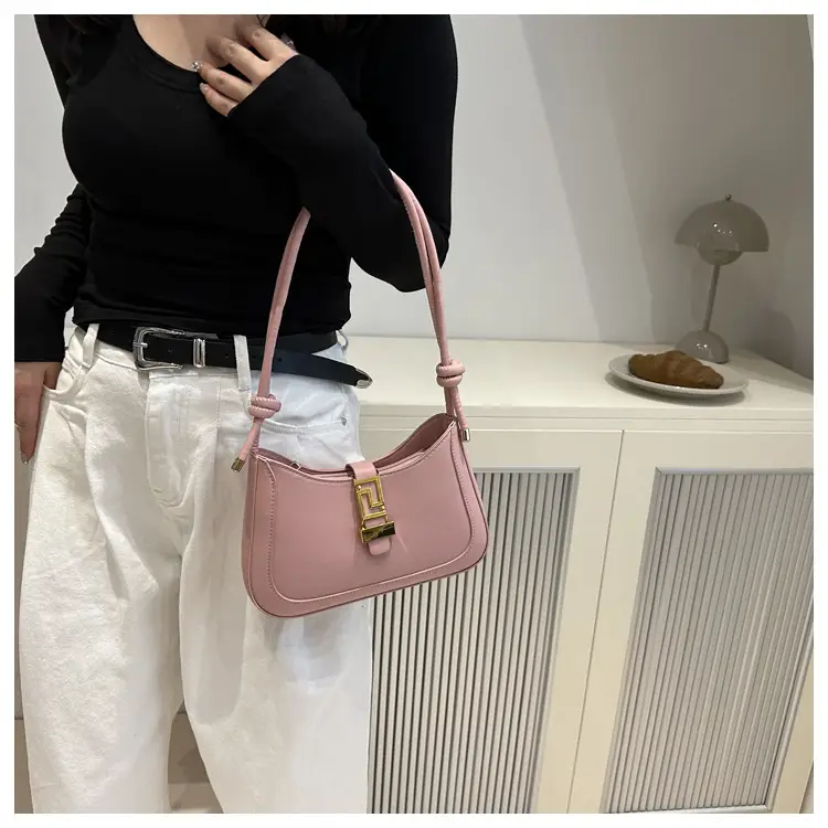 Brown Vintage Textile Shoulder Bag for Women — feature 36