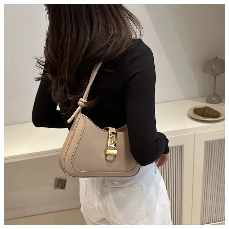 Brown Vintage Textile Shoulder Bag for Women — feature 39