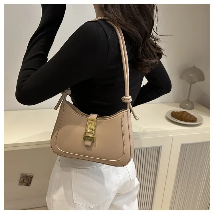Brown Vintage Textile Shoulder Bag for Women — feature 40