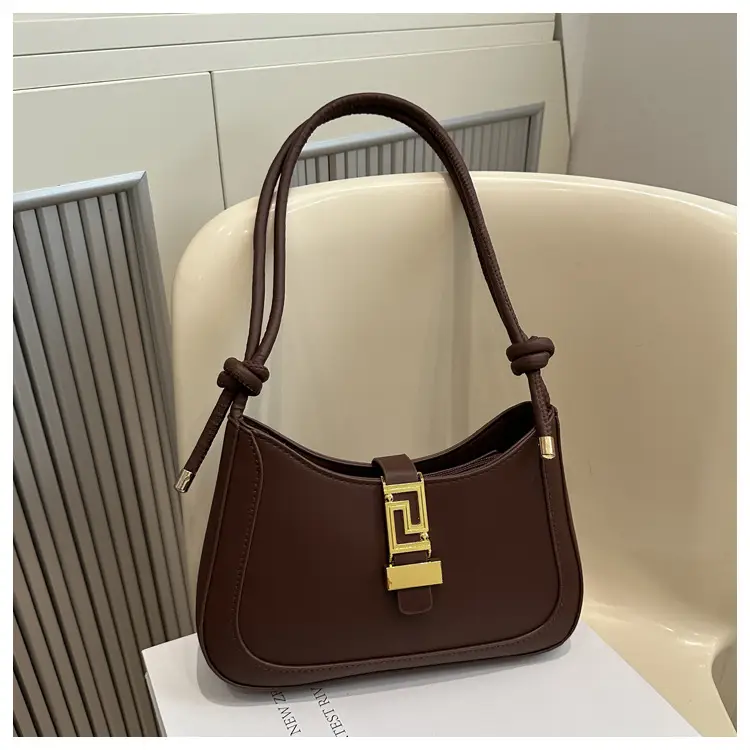 Brown Vintage Textile Shoulder Bag for Women — feature 46