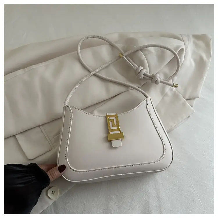 Brown Vintage Textile Shoulder Bag for Women — feature 8