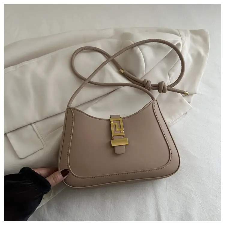 Brown Vintage Textile Shoulder Bag for Women — feature 9