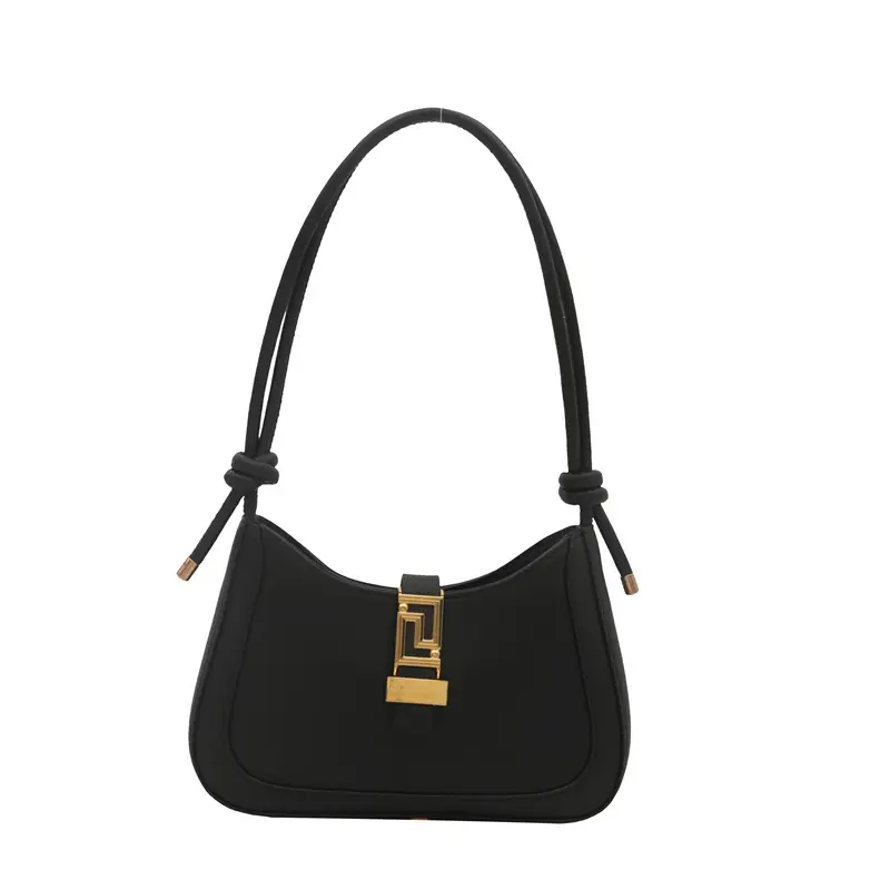 Brown Vintage Textile Shoulder Bag for Women - Image 5