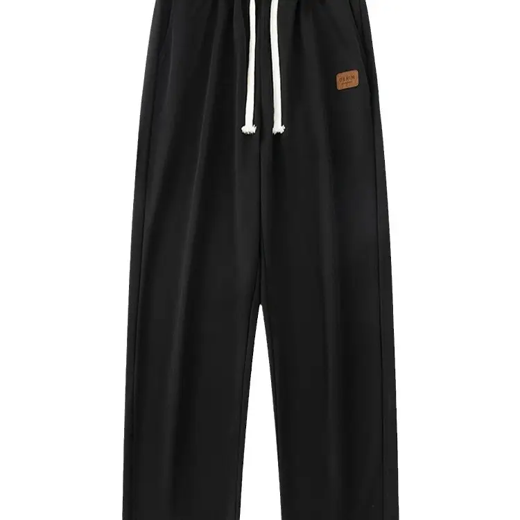 Men Fleece Fleece Pants Grey Wide Leg Winter Autumn - Image 10