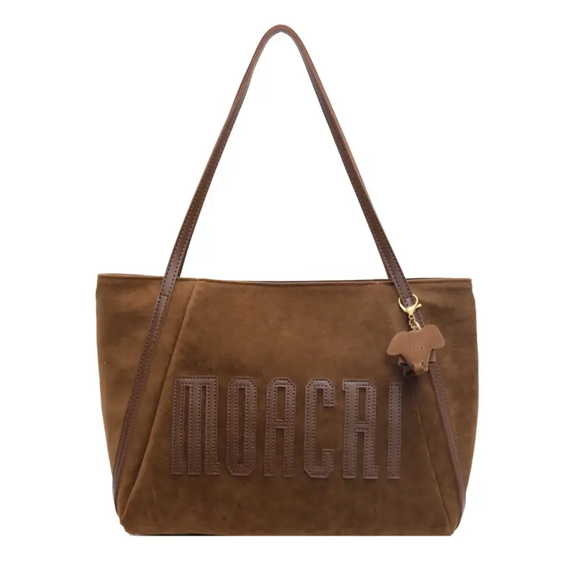 Women's Retro Brown Embroidered Tote Bag 2025 - Image 8