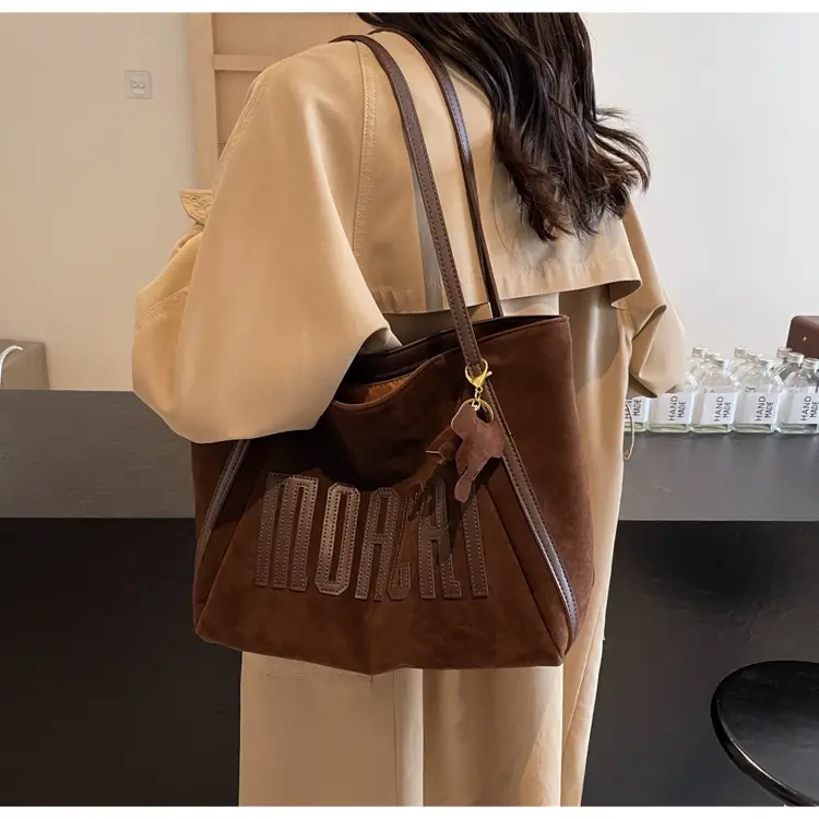 Women's Retro Brown Embroidered Tote Bag 2025 — feature 20