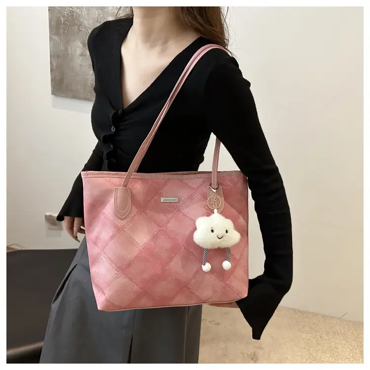 Women Quilted Shoulder Bag Light Blue 2025 — feature 10