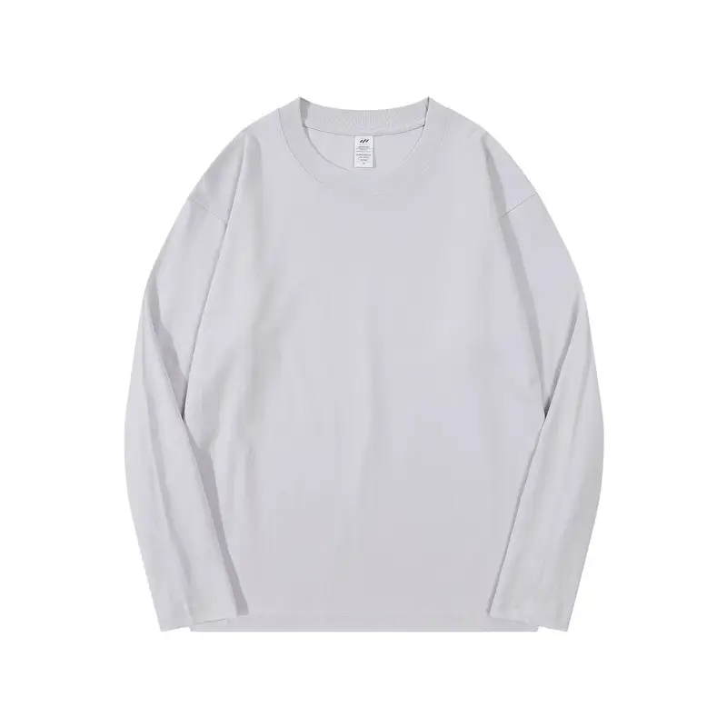Dengjue Men Light Blue Long Sleeve T-Shirt 230G - Image 3
