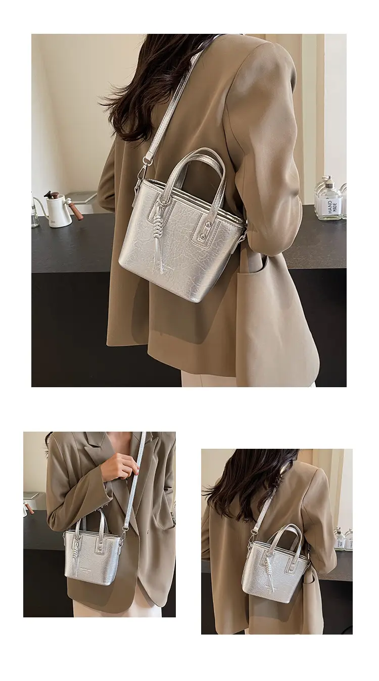 Red Nylon Bucket Bag for Women 2024 Summer — feature 12
