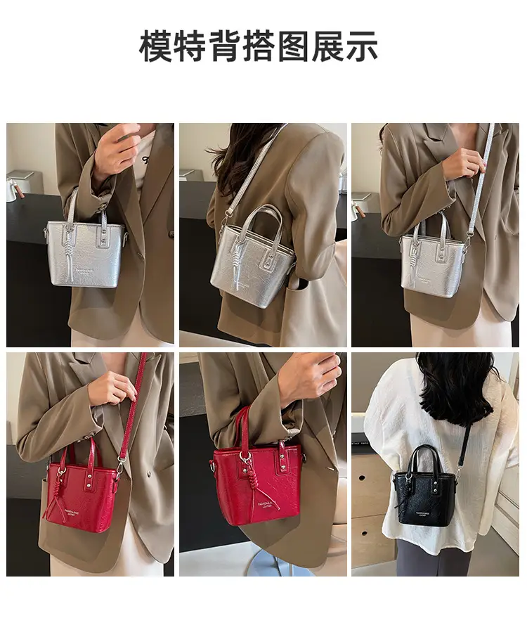 Red Nylon Bucket Bag for Women 2024 Summer — feature 8
