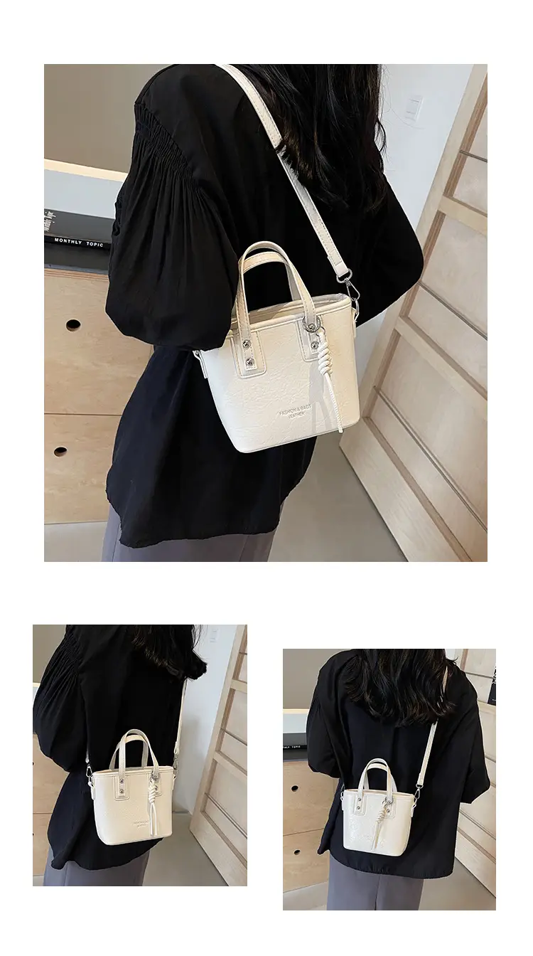 Red Nylon Bucket Bag for Women 2024 Summer — feature 9