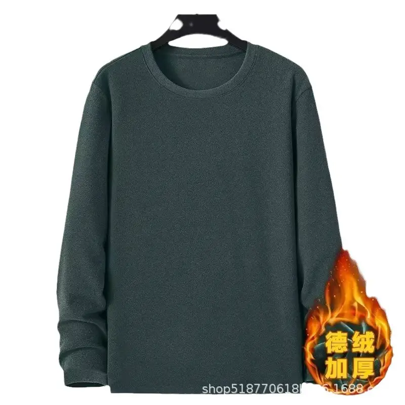 Men's Green Long Sleeve T-Shirt Sweatshirt - Image 33