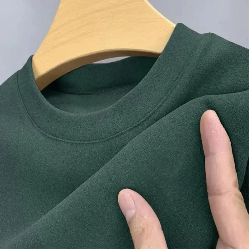 Men's Green Long Sleeve T-Shirt Sweatshirt - Image 26