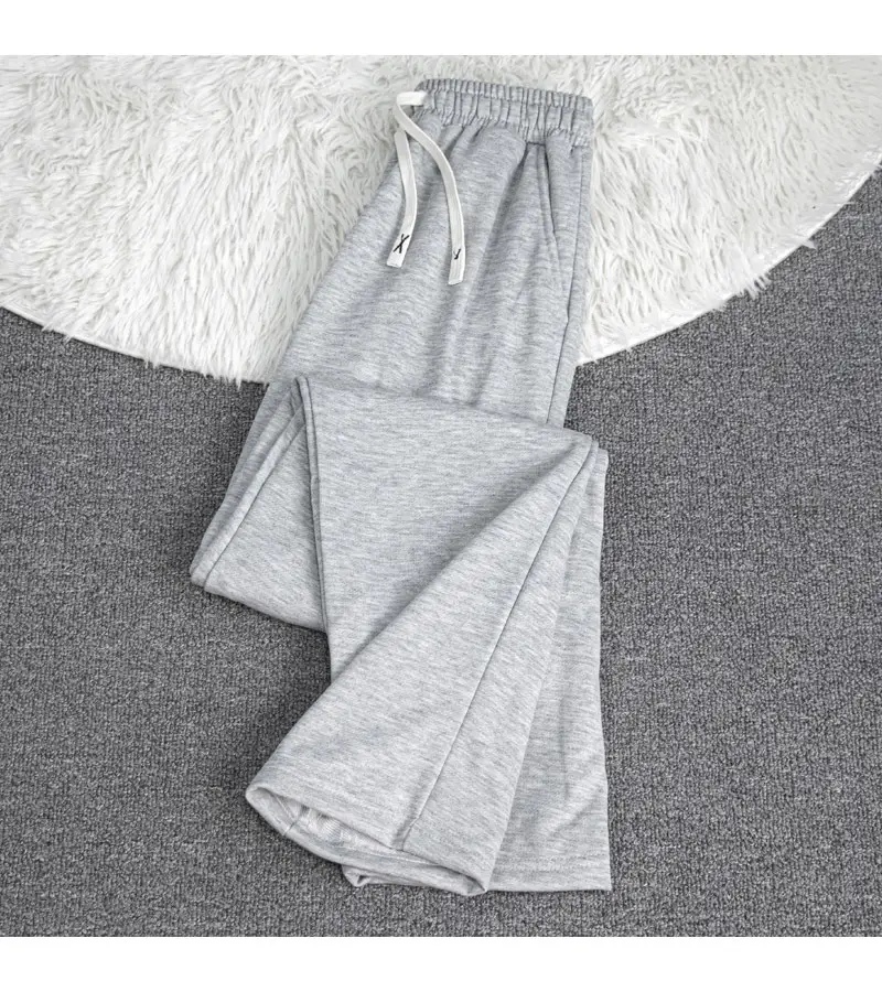 2024 Spring Boys Girls Gray Drawstring Pants — feature 6