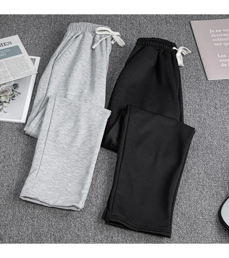 2024 Spring Boys Girls Gray Drawstring Pants — feature 7