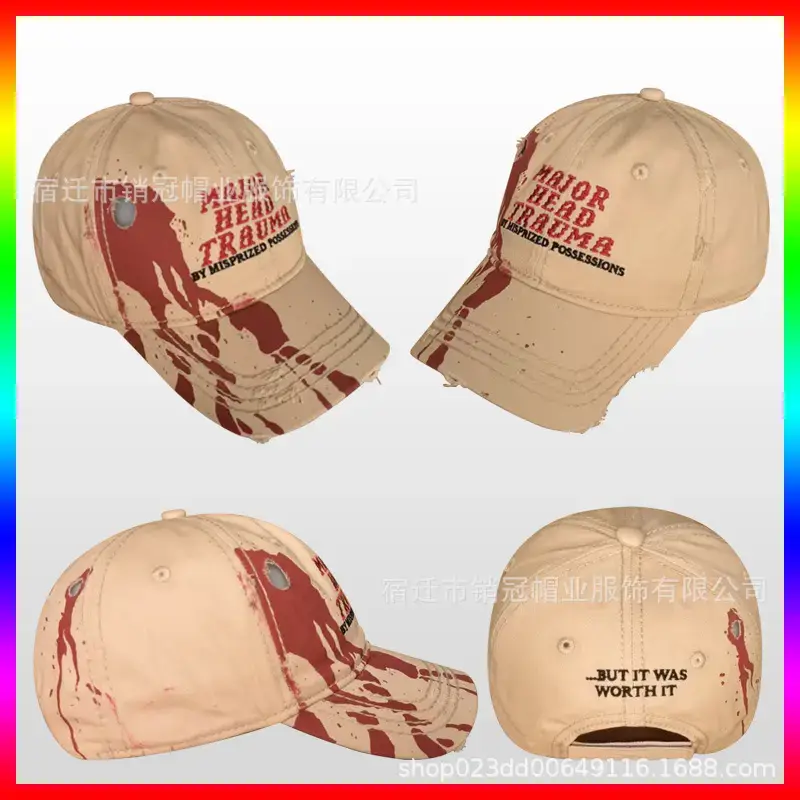 Pure Cotton Map Cap with Embroidered Logo - Image 13