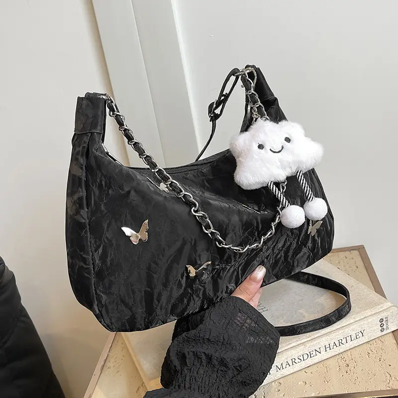 Black Butterfly Messenger Bag for Women 2024 - Image 7