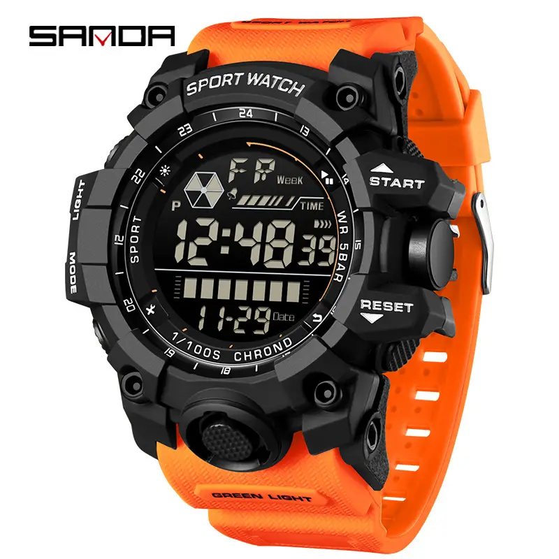 Sanda Youth Waterproof Digital Watch 24HMS - Image 2