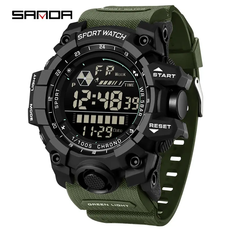 Sanda Youth Waterproof Digital Watch 24HMS - Image 4