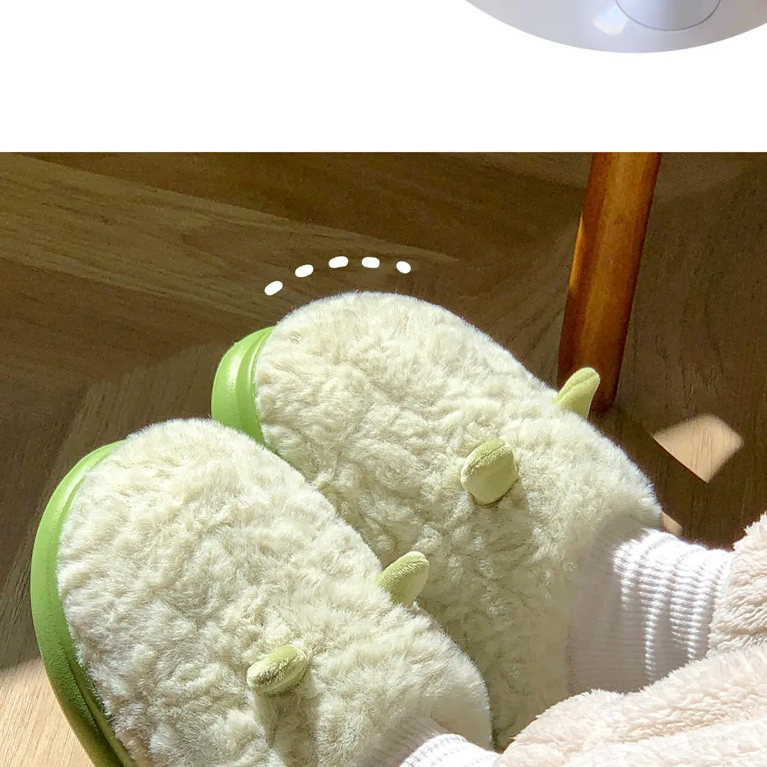Cotton Slippers for Men, Winter 2026 New Style, Indoor Home Thick-Soled Warm Plush Couple Slippers for Autumn and Winter, Women's — feature 20