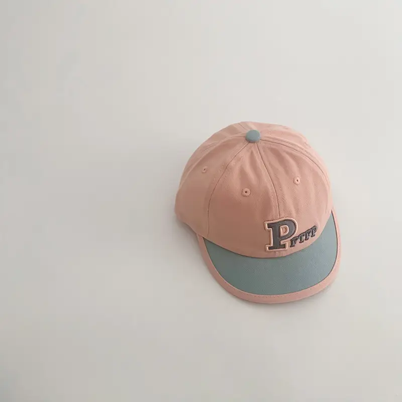 Yipan Pink Embroidered Baby Cap Autumn Winter 2025 - Image 3
