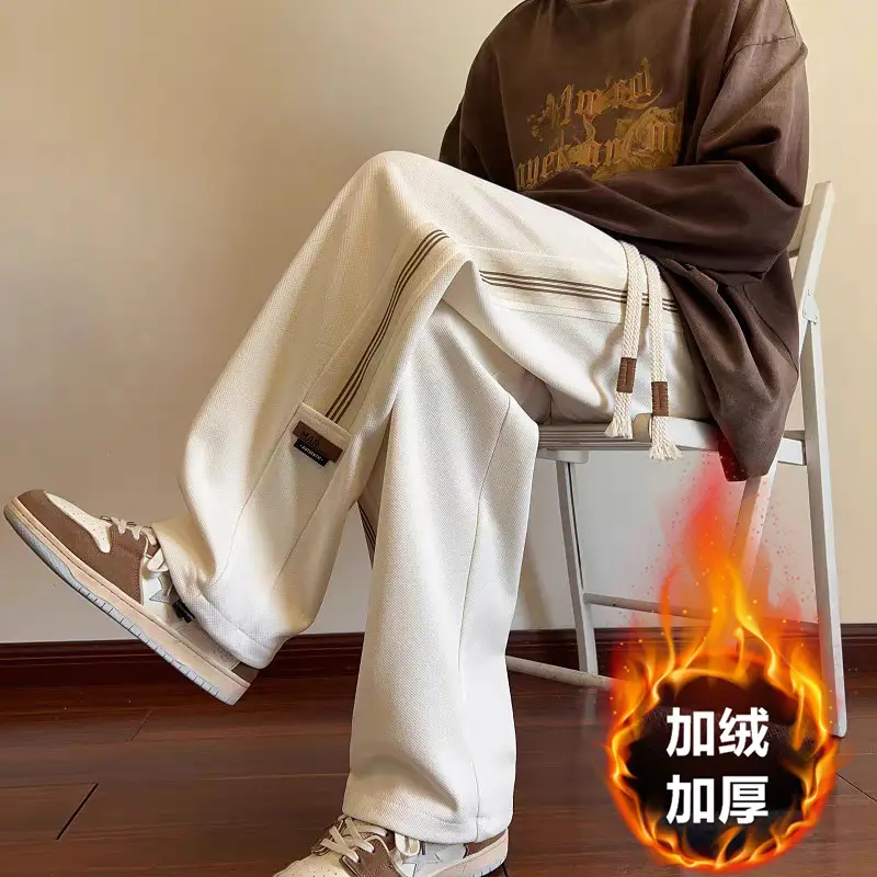 Heavy Wool Pants for Boys All-Match Wide Leg Casual Wear - Image 5