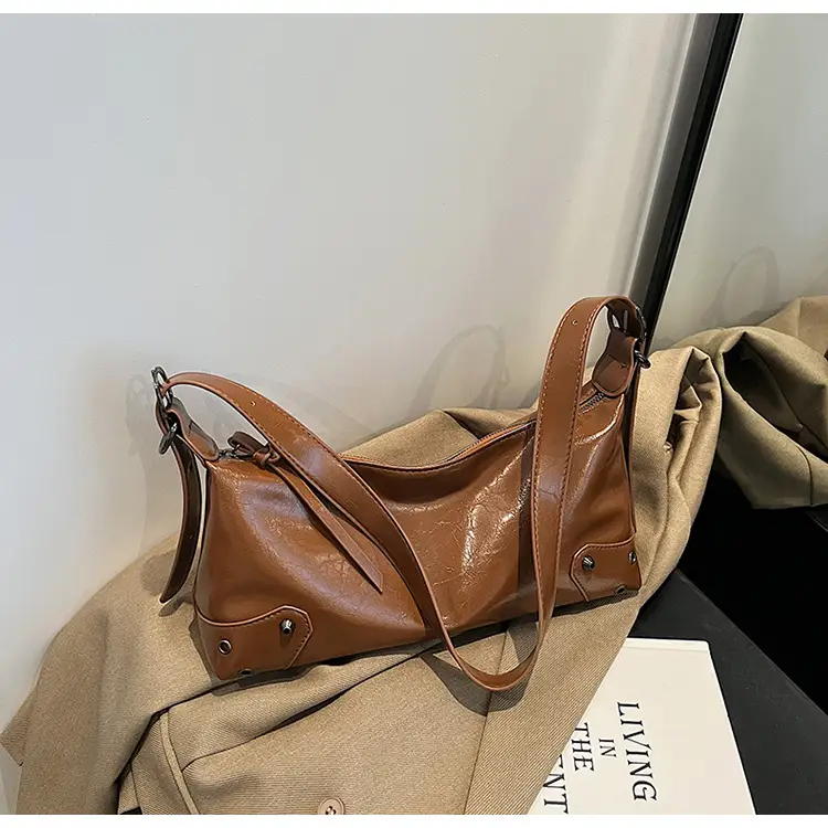 2024 Women's White Shoulder Crossbody Bag with Metal Buckle — feature 16