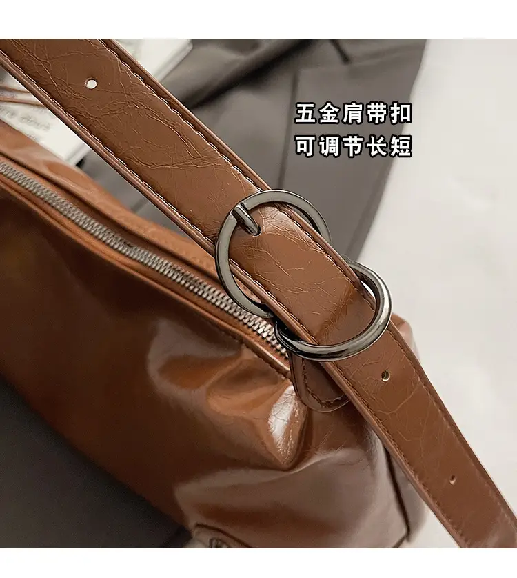 2024 Women's White Shoulder Crossbody Bag with Metal Buckle — feature 3