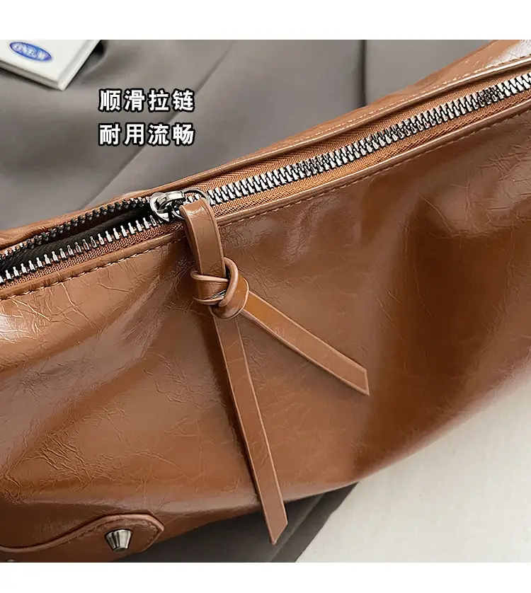 2024 Women's White Shoulder Crossbody Bag with Metal Buckle — feature 4