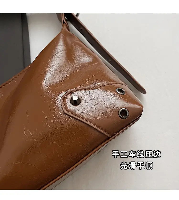 2024 Women's White Shoulder Crossbody Bag with Metal Buckle — feature 5