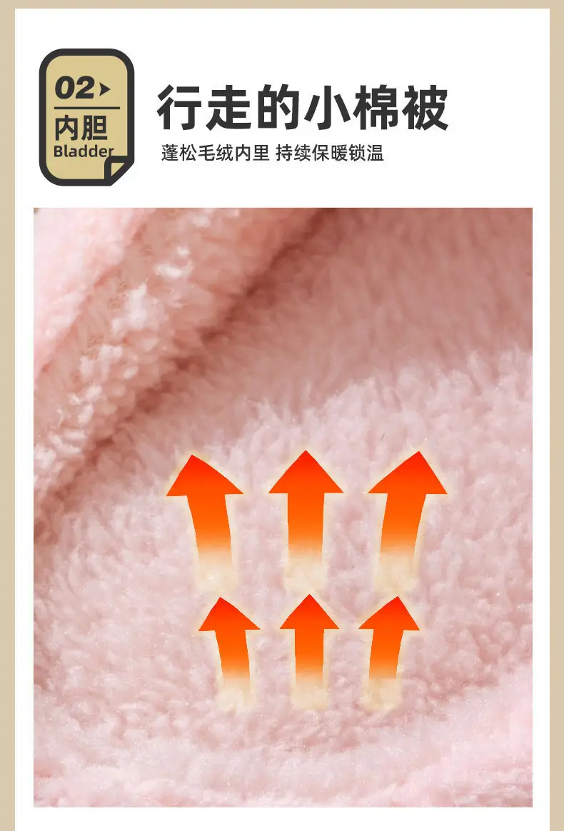 Cixi Cotton Slippers Spring and Autumn Women's Winter Home Indoor Home Warm Non-slip Couple Winter Fur Plush Men — feature 6