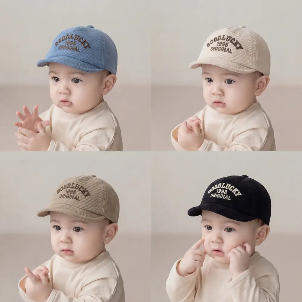 Yipan Korean Baby Caps 2025 Blue Black Beige - Image 5