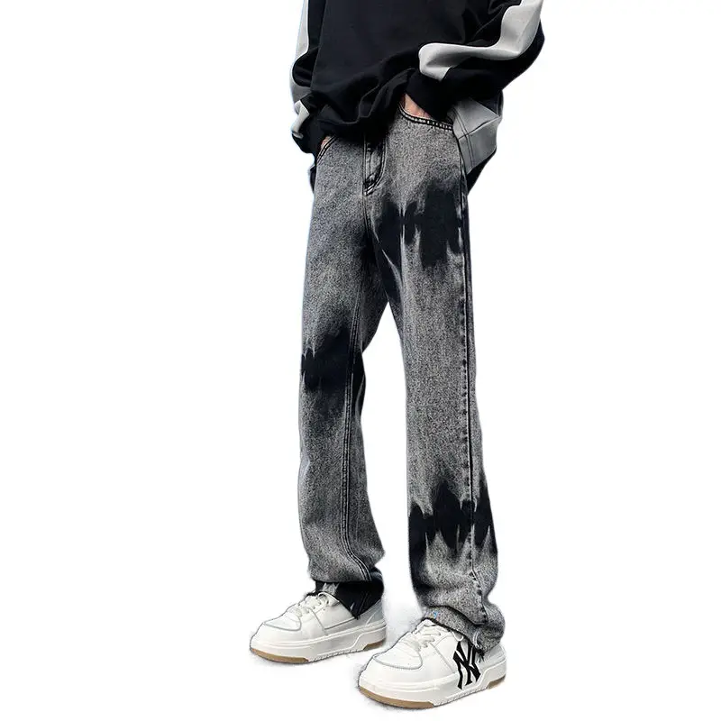 American High Street Vibe Jeans Ruffian Tie Dye Gradient