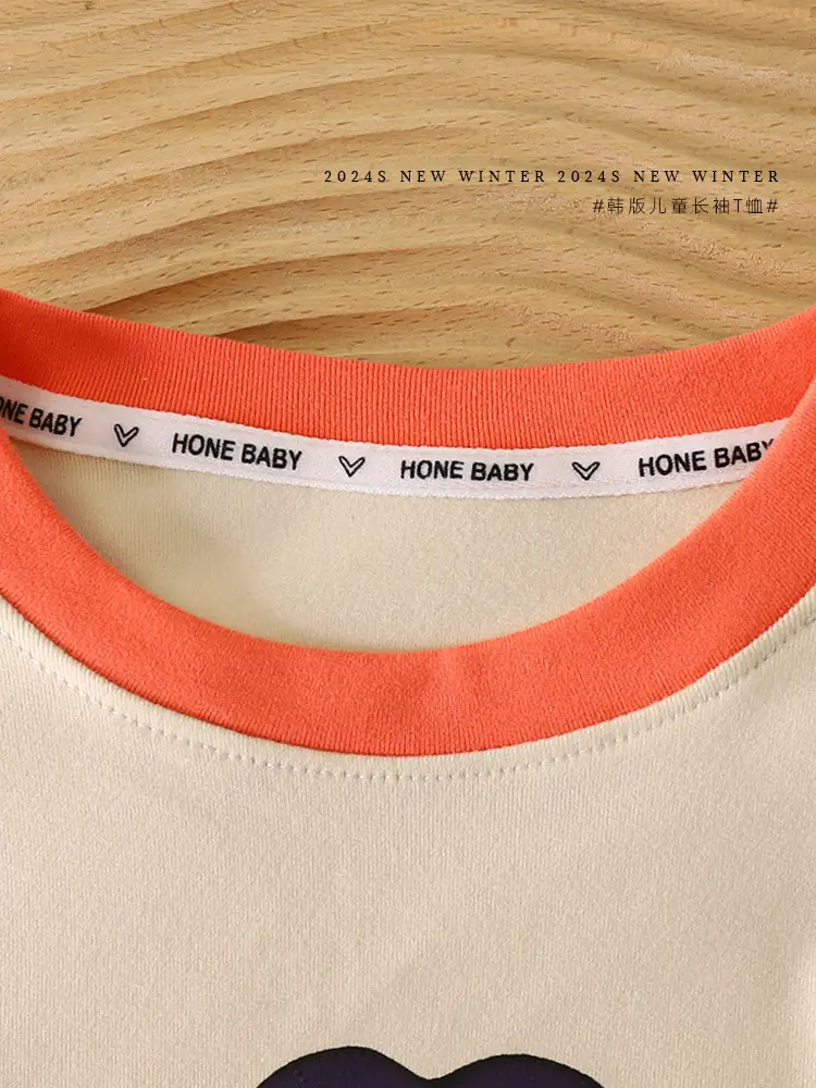 Children's Cotton Long Sleeve T-Shirt with Cartoon Print - Image 6