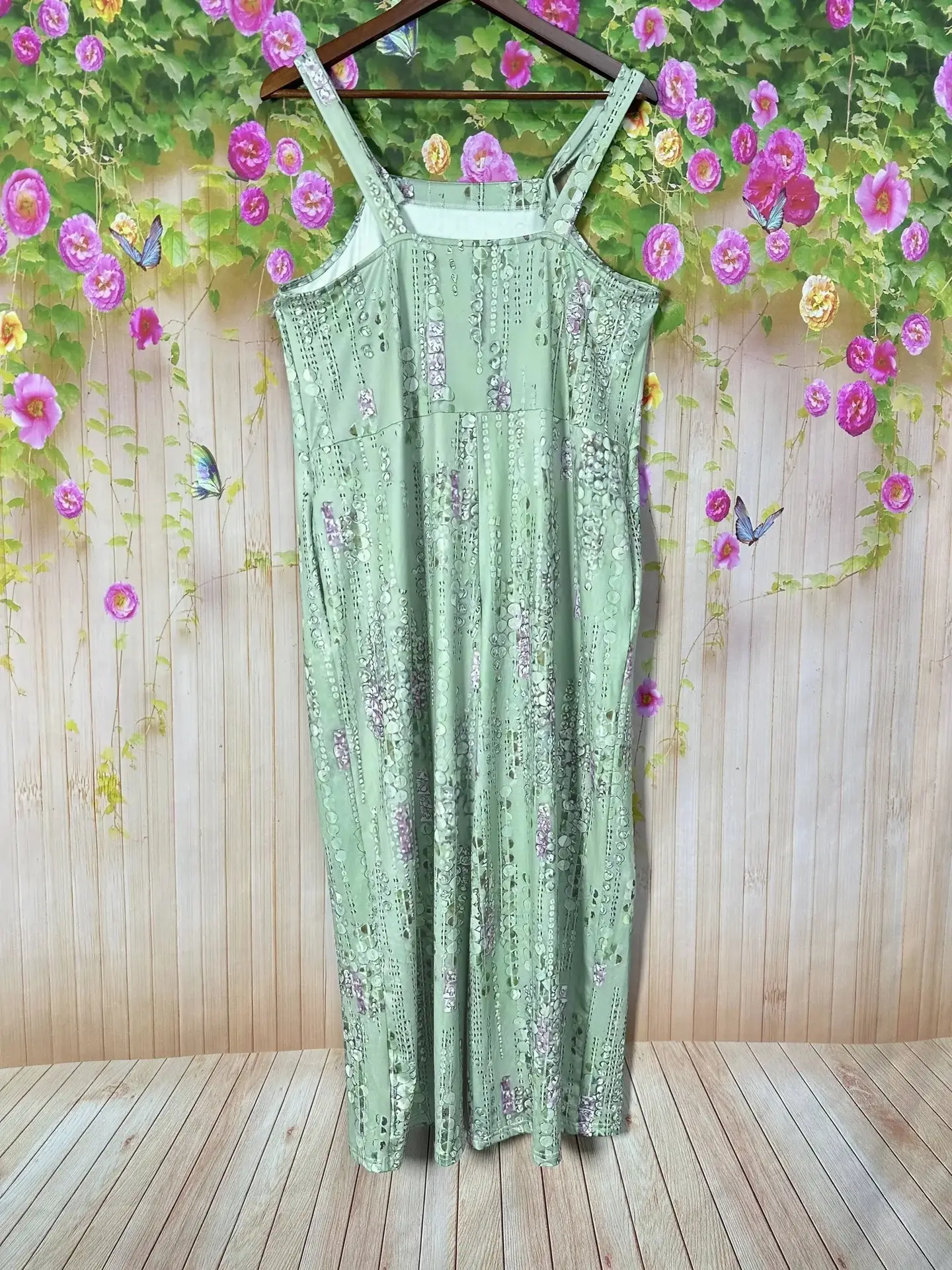 Wide Leg Printed Sunflower Jumpsuit for Women — feature 8