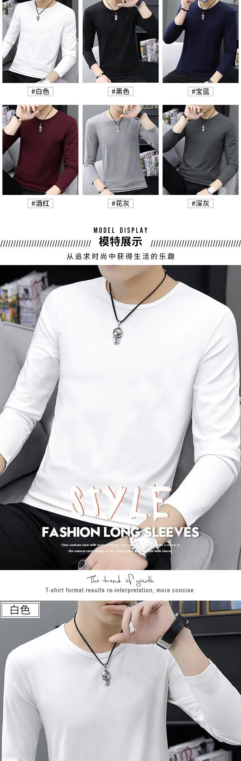 Men's Fleece Lined V-Neck Thermal Shirt Grey — feature 8