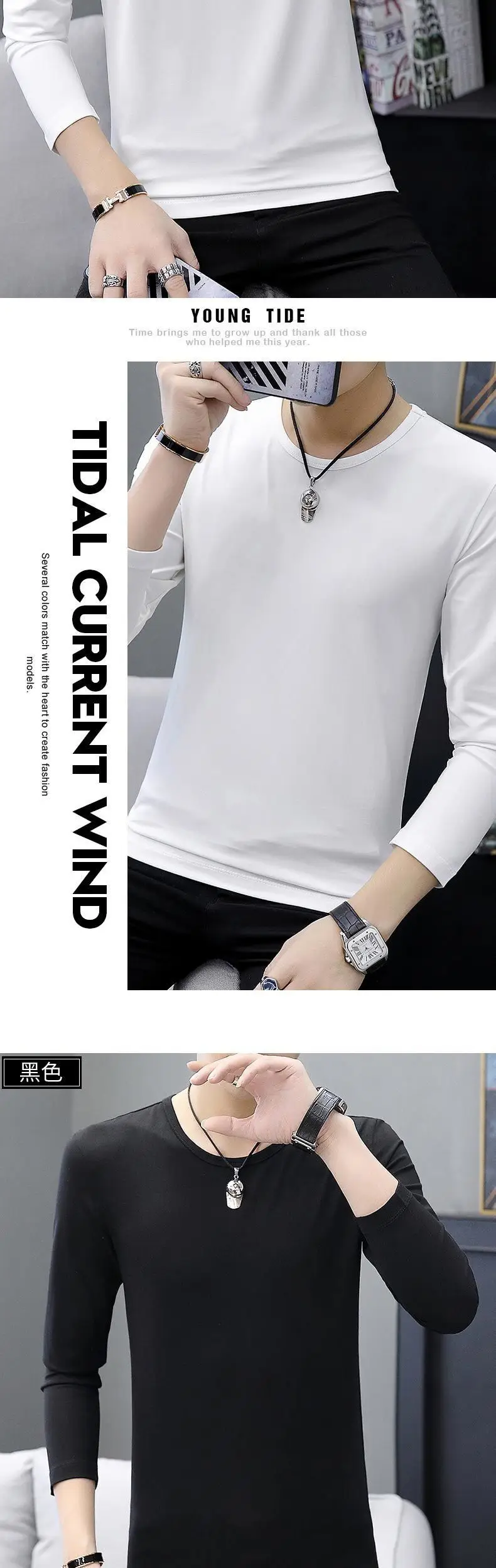 Men's Fleece Lined V-Neck Thermal Shirt Grey — feature 9