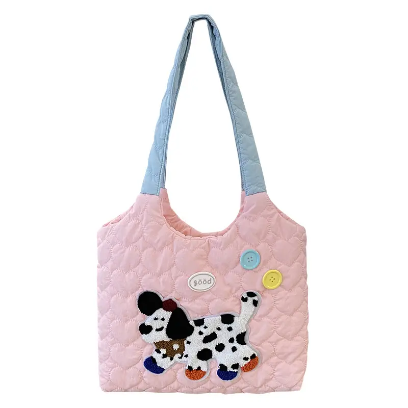 Cute Embroidered Puppy Backpack for Students - Image 8