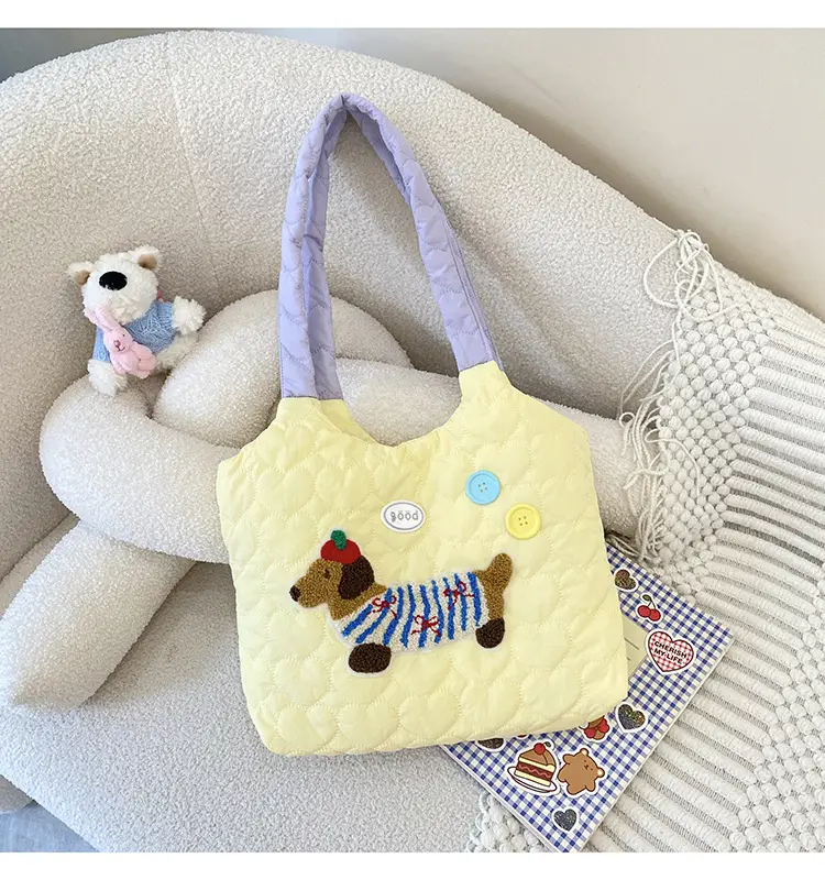 Cute Embroidered Puppy Backpack for Students — feature 16
