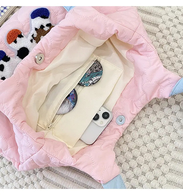 Cute Embroidered Puppy Backpack for Students — feature 4