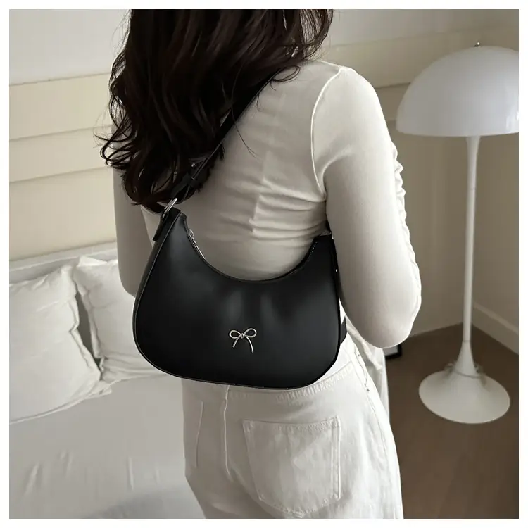 Silver Bow Pouch for Women Casual Shoulder Bag — feature 10