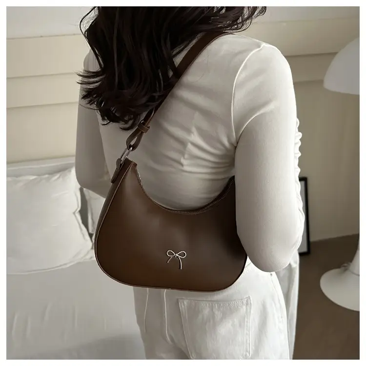 Silver Bow Pouch for Women Casual Shoulder Bag — feature 12