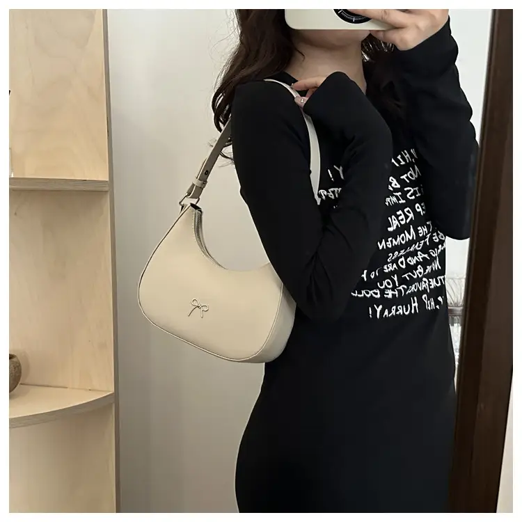 Silver Bow Pouch for Women Casual Shoulder Bag — feature 14